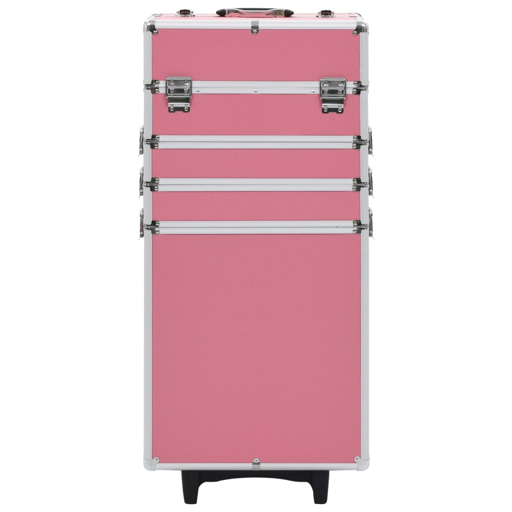 vidaXL Chariot de maquillage Aluminium Rose