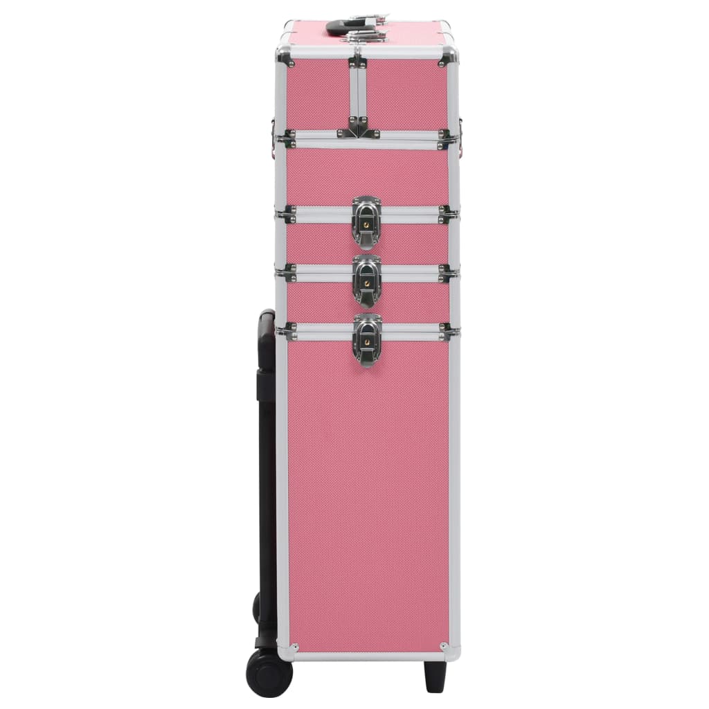 vidaXL Chariot de maquillage Aluminium Rose