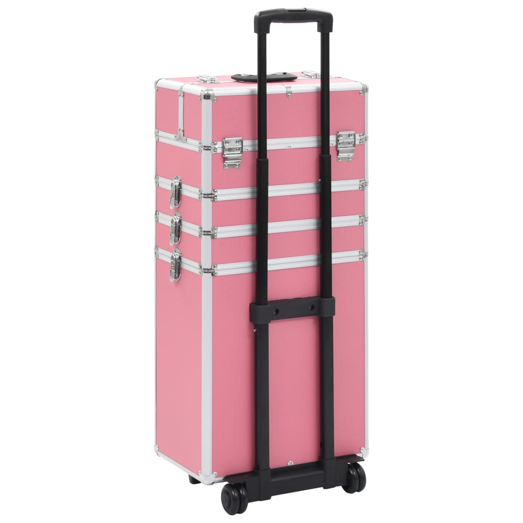 vidaXL Chariot de maquillage Aluminium Rose