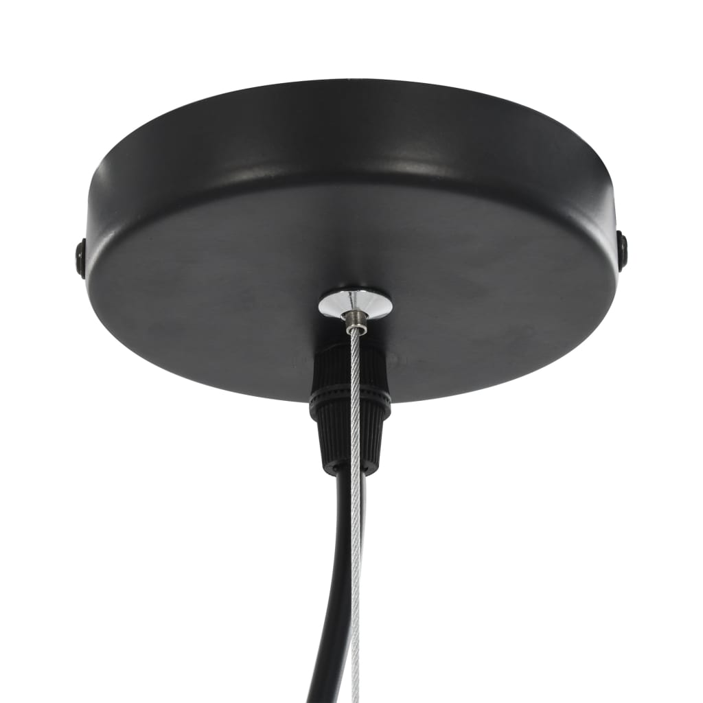 vidaXL 2 pcs Plafonniers Noir et doré Semi-sphérique 40 cm E27