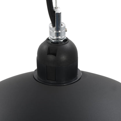 vidaXL 2 pcs Plafonniers Noir et doré Semi-sphérique 40 cm E27
