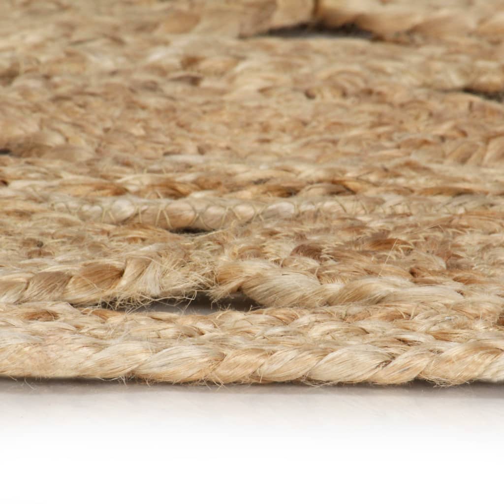 vidaXL Tapis fait à la main Jute tressée 90 cm