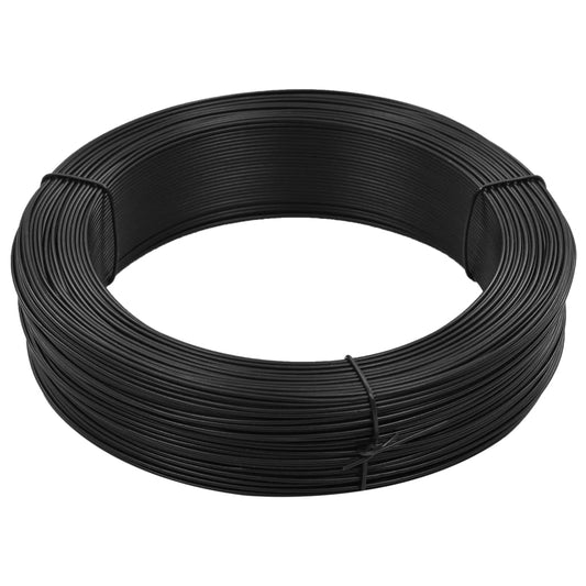 vidaXL Fil de liaison de clôture 250 m 2,3/3,8 mm Acier Anthracite