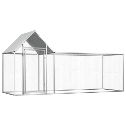 vidaXL Poulailler 3 x 1 x 1,5 m Acier galvanisé