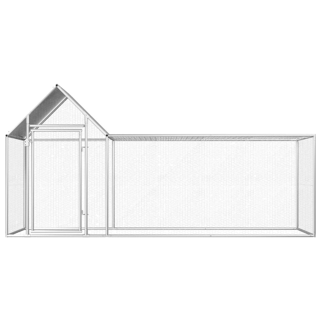 vidaXL Poulailler 3 x 1 x 1,5 m Acier galvanisé