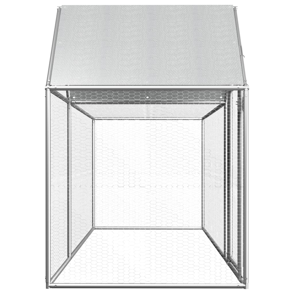 vidaXL Poulailler 3 x 1 x 1,5 m Acier galvanisé