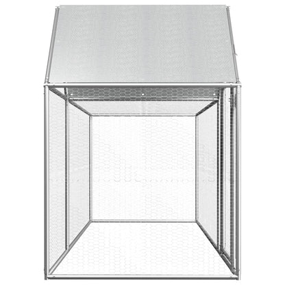 vidaXL Poulailler 3 x 1 x 1,5 m Acier galvanisé