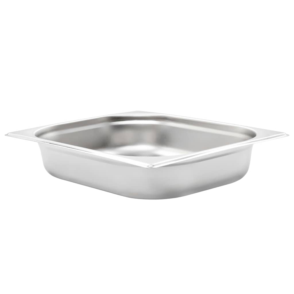 vidaXL Récipients Gastronorm 4 pcs GN 1/2 65 mm Acier inoxydable