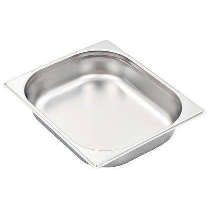 vidaXL Récipients Gastronorm 4 pcs GN 1/2 65 mm Acier inoxydable