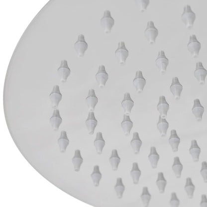 vidaXL Pomme de douche plongeante 2 pcs Acier inoxydable Ø 20 cm