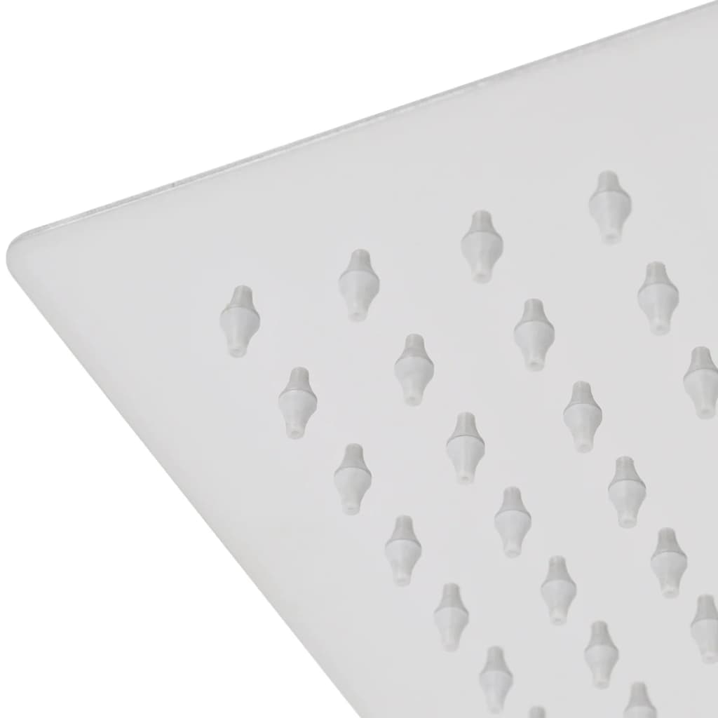 vidaXL Pomme de douche plongeante 2 pcs Acier inoxydable 20x20 cm