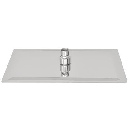 vidaXL Pomme de douche plongeante 2 pcs Acier inoxydable 20x30 cm