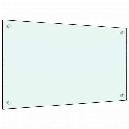 vidaXL Dosseret de cuisine Blanc 70x40 cm Verre trempé