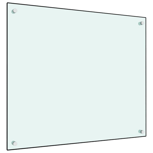 vidaXL Dosseret de cuisine Blanc 70x60 cm Verre trempé