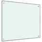 vidaXL Dosseret de cuisine Blanc 70x60 cm Verre trempé