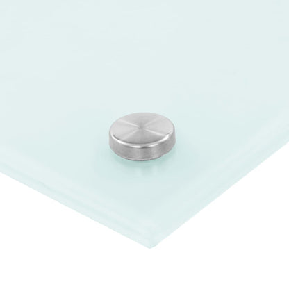 vidaXL Dosseret de cuisine Blanc 80x40 cm Verre trempé