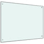 vidaXL Dosseret de cuisine Blanc 80x60 cm Verre trempé