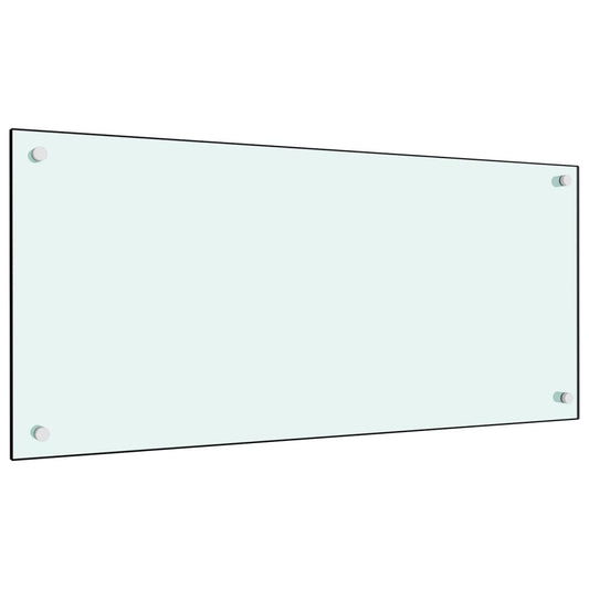 vidaXL Dosseret de cuisine Blanc 90x40 cm Verre trempé