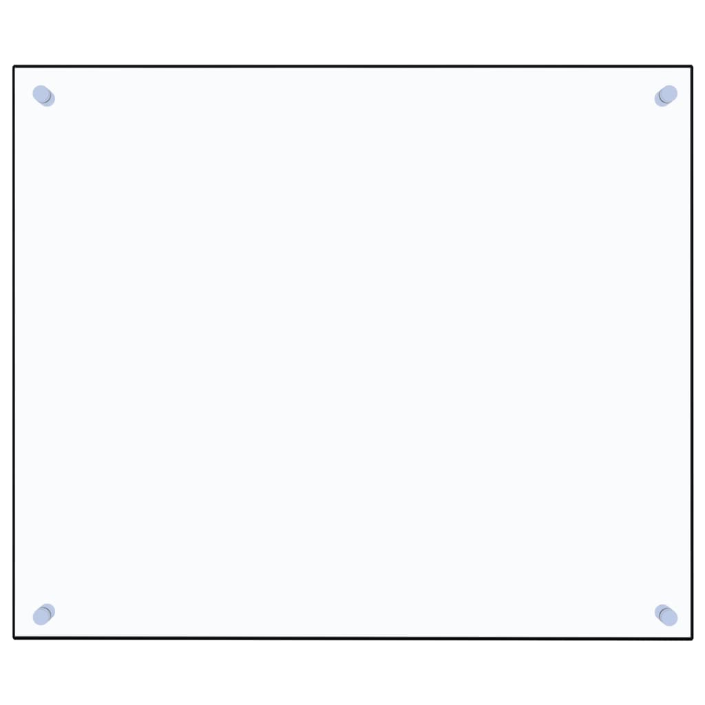vidaXL Dosseret de cuisine Transparent 70x60 cm Verre trempé