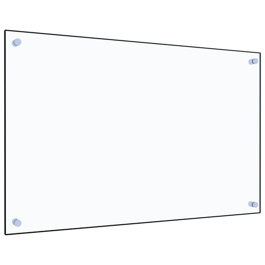 vidaXL Dosseret de cuisine Transparent 80x50 cm Verre trempé