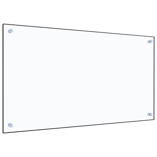 vidaXL Dosseret de cuisine Transparent 90x50 cm Verre trempé