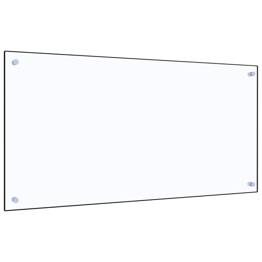 vidaXL Dosseret de cuisine Transparent 100x50 cm Verre trempé