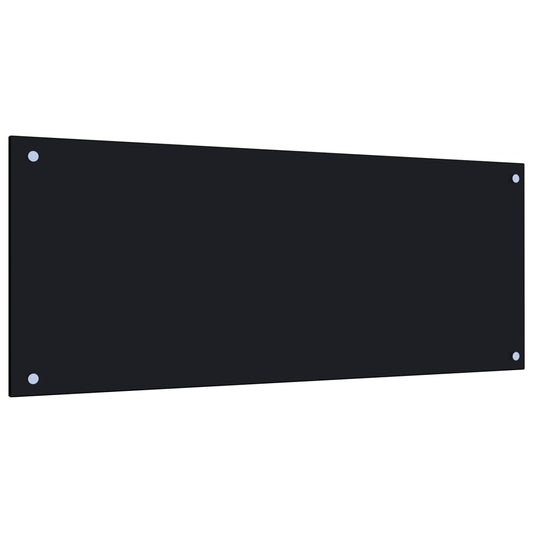 vidaXL Dosseret de cuisine Noir 100x40 cm Verre trempé