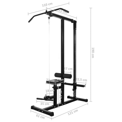 vidaXL Appareil de musculation sans poids