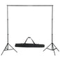 vidaXL Système de toile de fond télescopique 155-300 cm
