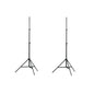 vidaXL Supports de lumière 2 pcs Hauteur 78-210 cm