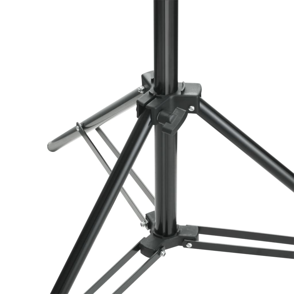 vidaXL Système de support de toile de fond de photo 600 x 300 cm Noir