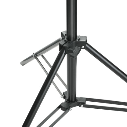vidaXL Système de support de toile de fond de photo 600 x 300 cm Noir