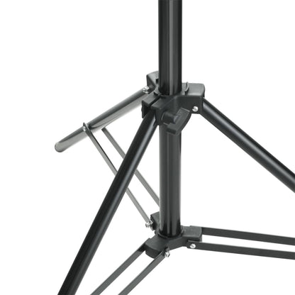 vidaXL Système de support de toile de fond 500 x 300 cm Noir