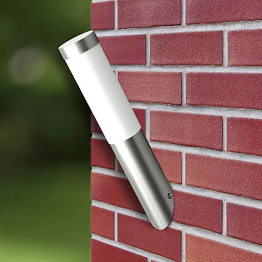 vidaXL Applique murale d'extérieur 2 pcs Acier inoxydable