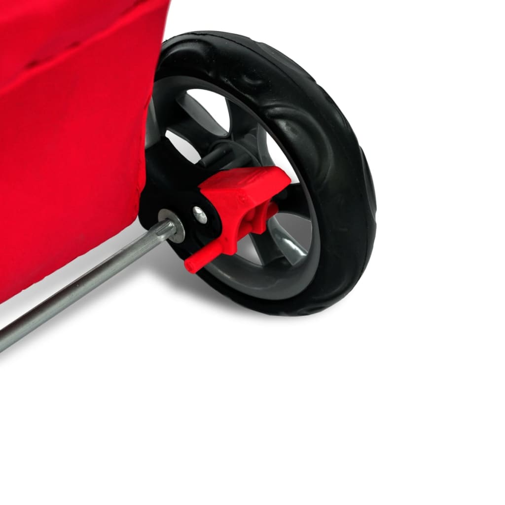 vidaXL Poussette pour chiens Rouge