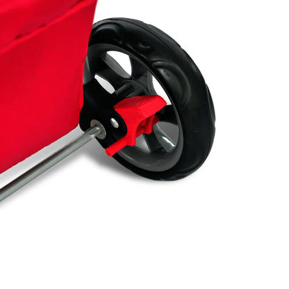 vidaXL Poussette pour chiens Rouge