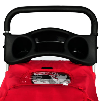 vidaXL Poussette pour chiens Rouge