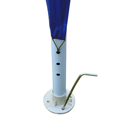 vidaXL Tonnelle de jardin Tente de réception Chapiteau Bleu 3x3m