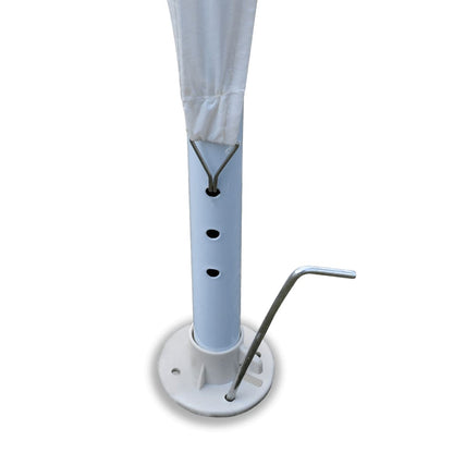 vidaXL Tente de réception 3 x 9 m Blanc