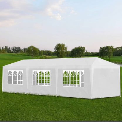 vidaXL Tente de réception 3 x 9 m Blanc