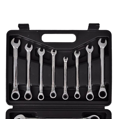 vidaXL Jeu de clés à cliquet 12 pcs