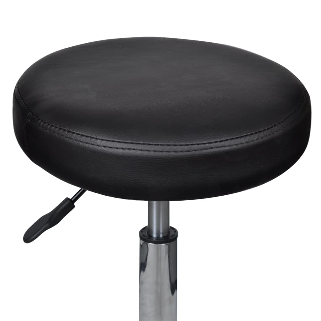 vidaXL Tabouret de bureau Noir