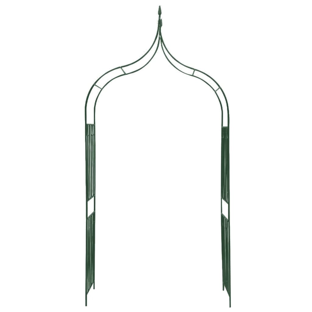 vidaXL Arche de jardin Design de piquet plantes grimpantes Vert foncé