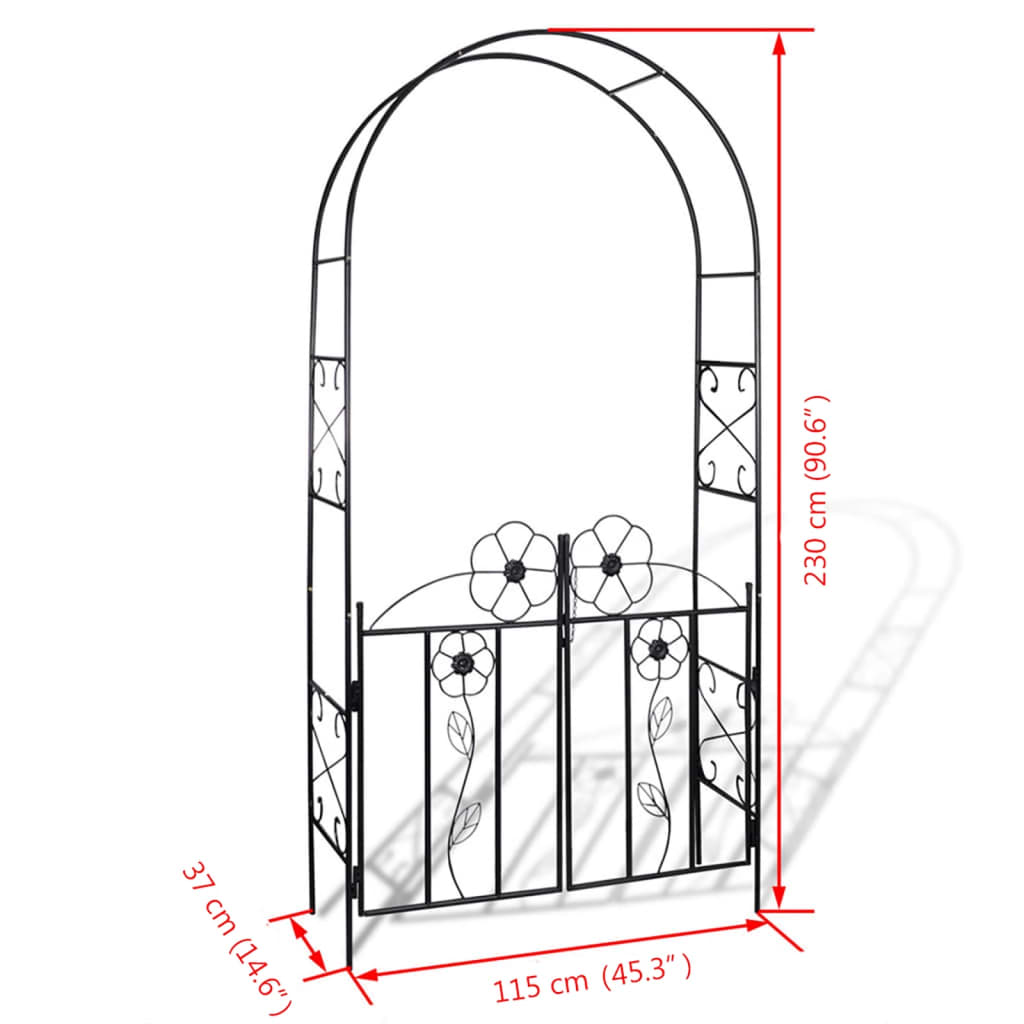 vidaXL Arche de jardin