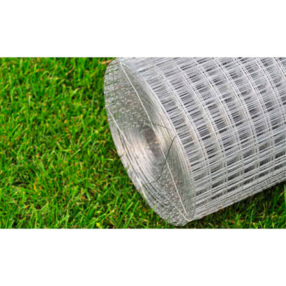 vidaXL Grillage pour volière Acier galvanisé 10 x 1 m Argenté