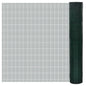 vidaXL Grillage Acier galvanisé et revêtement en PVC 10 x 1 m Vert