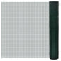 vidaXL Grillage Acier galvanisé et revêtement en PVC 25 x 1 m Vert