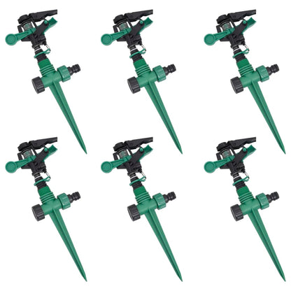 vidaXL Arroseurs à impulsion de jardin 6 pcs