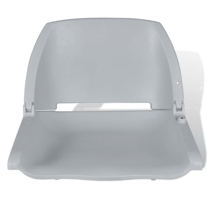Siège pliant gris pour bateau sans coussin 41 x 51 x 48 cm