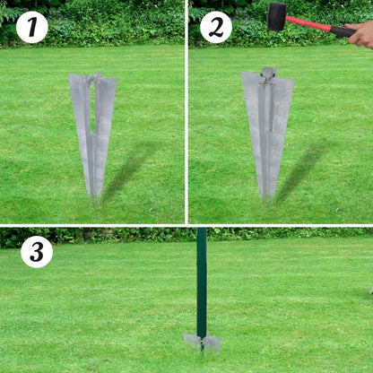 vidaXL Clôture euro Acier 10 x 0,8 m Vert
